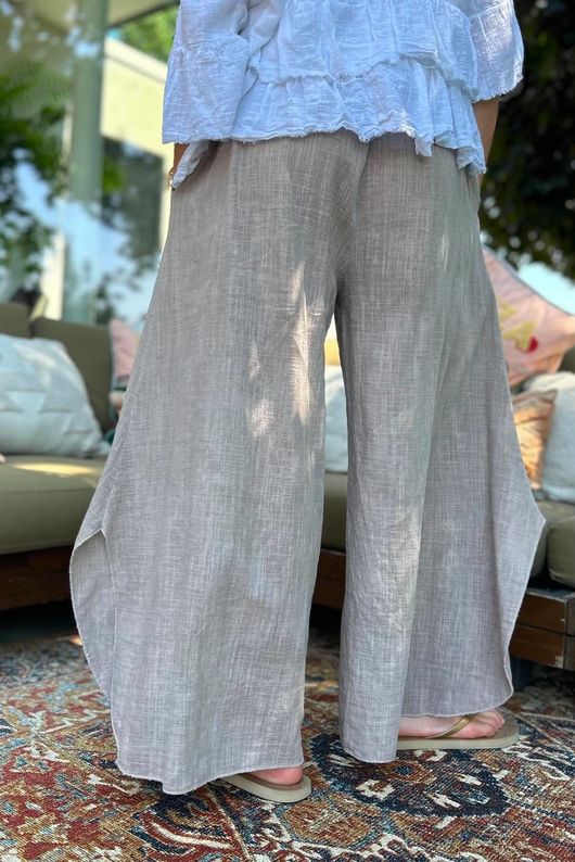 Frame Scoop Hem Pant Washed Rose